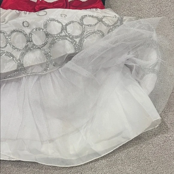 Great🎉 Condition ‘American Princess’ Black and White Dress with Red Accent, 2T - Picture 7 of 7